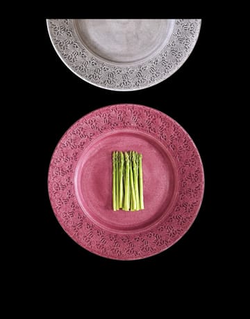 Lace plate 32 cm - Pink - Mateus