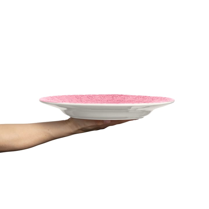 Lace plate 32 cm - Pink - Mateus