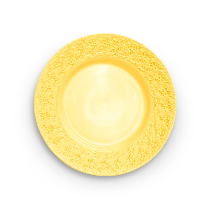 Lace plate 32 cm - Yellow - Mateus