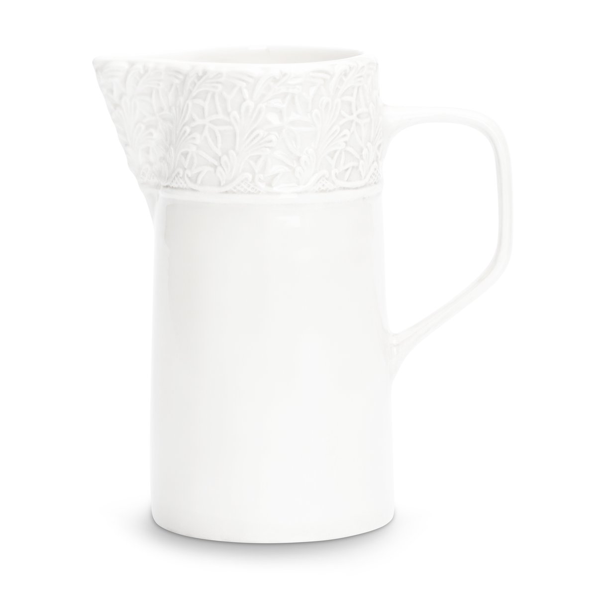 Mateus Lace pot 1.2 l White | Scandinavian Design | Water jugs and carafes | White