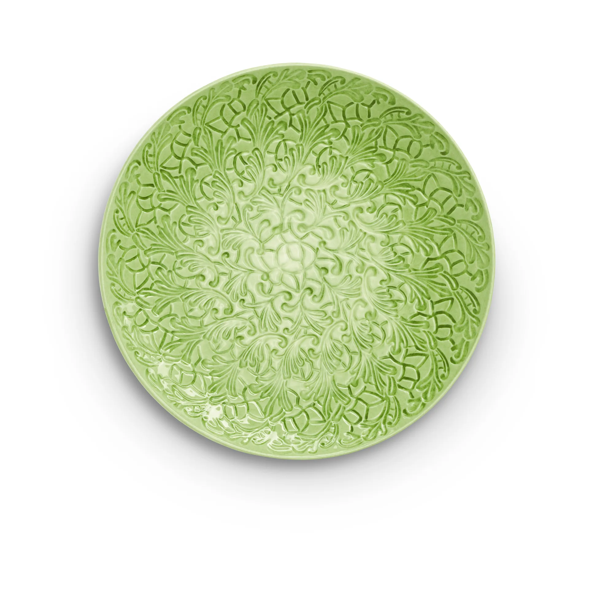 Lace saucer 34 cm, Green Mateus