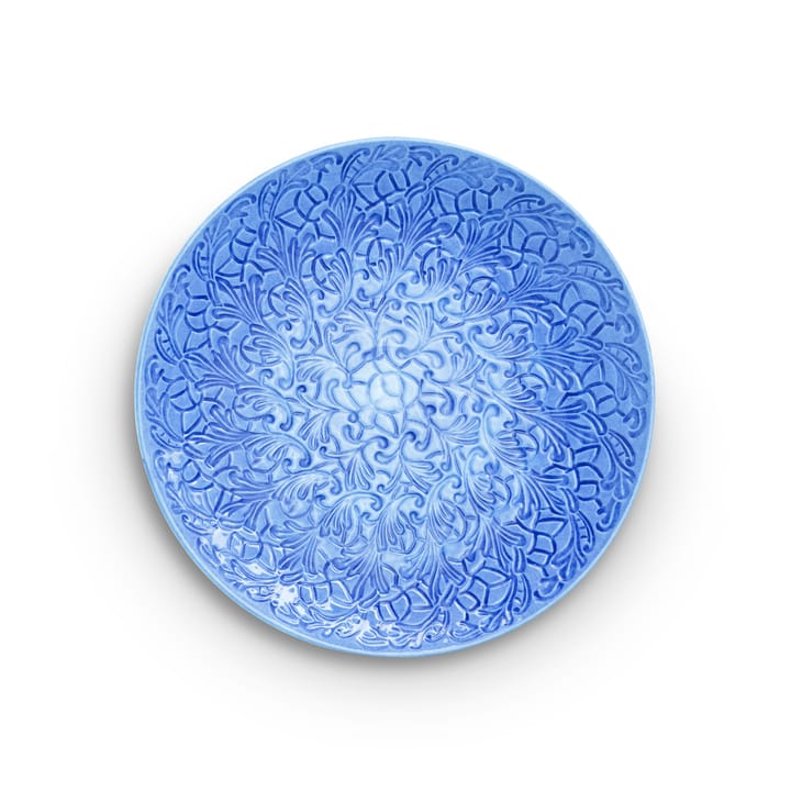 Lace saucer 34 cm - Light blue - Mateus