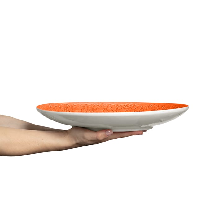 Lace saucer 34 cm, Orange Mateus
