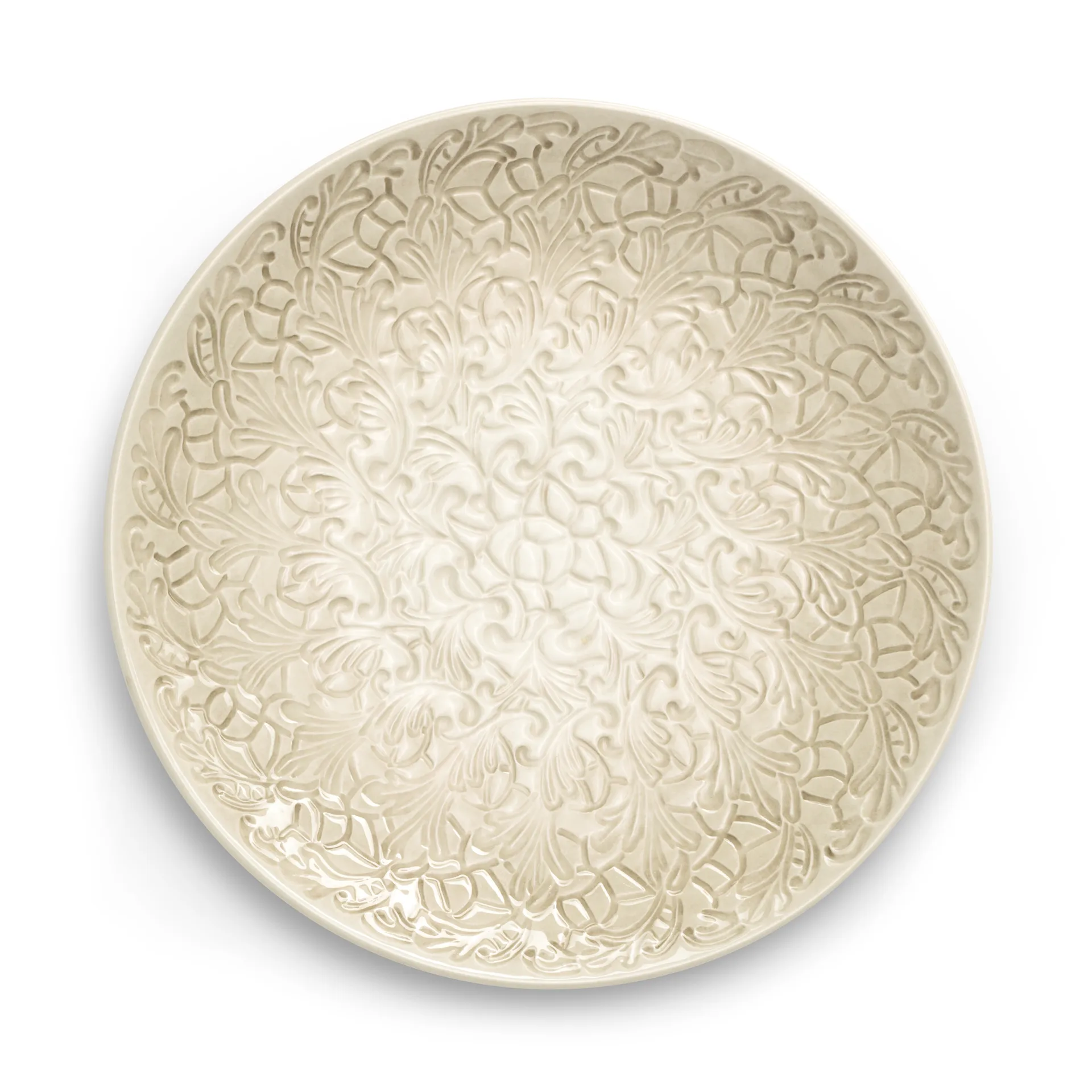 Lace saucer 34 cm, Sand Mateus