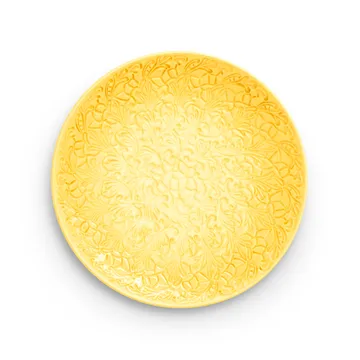 Lace saucer 34 cm - Yellow - Mateus