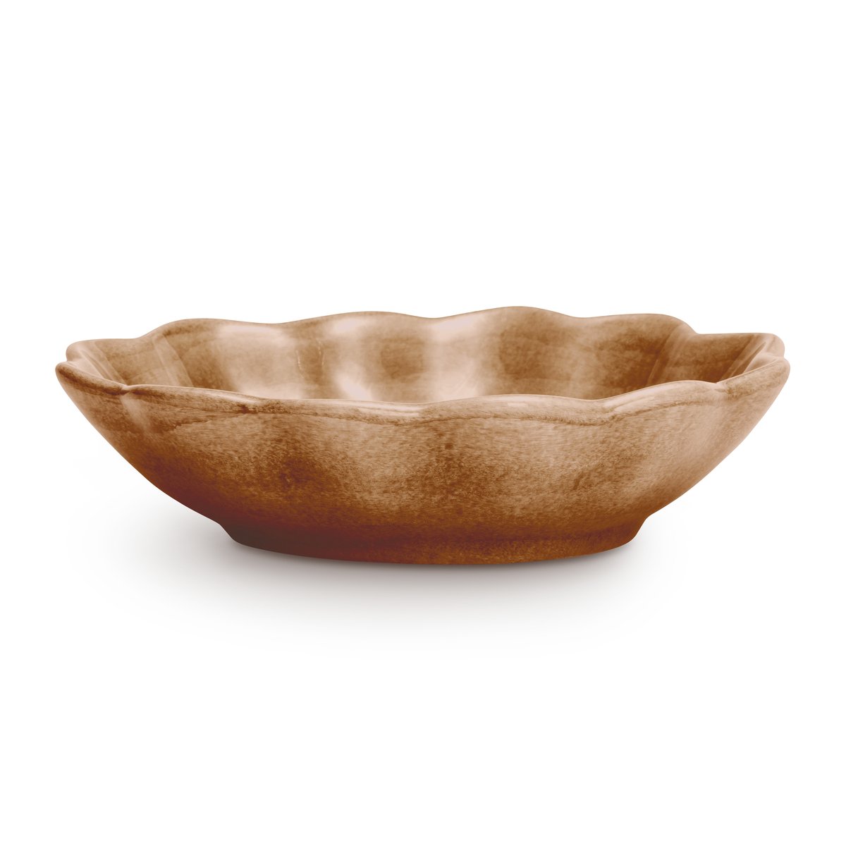 Mateus Oyster bowl 16x18 cm cinnamon | Scandinavian Design | Serving bowls | Brown