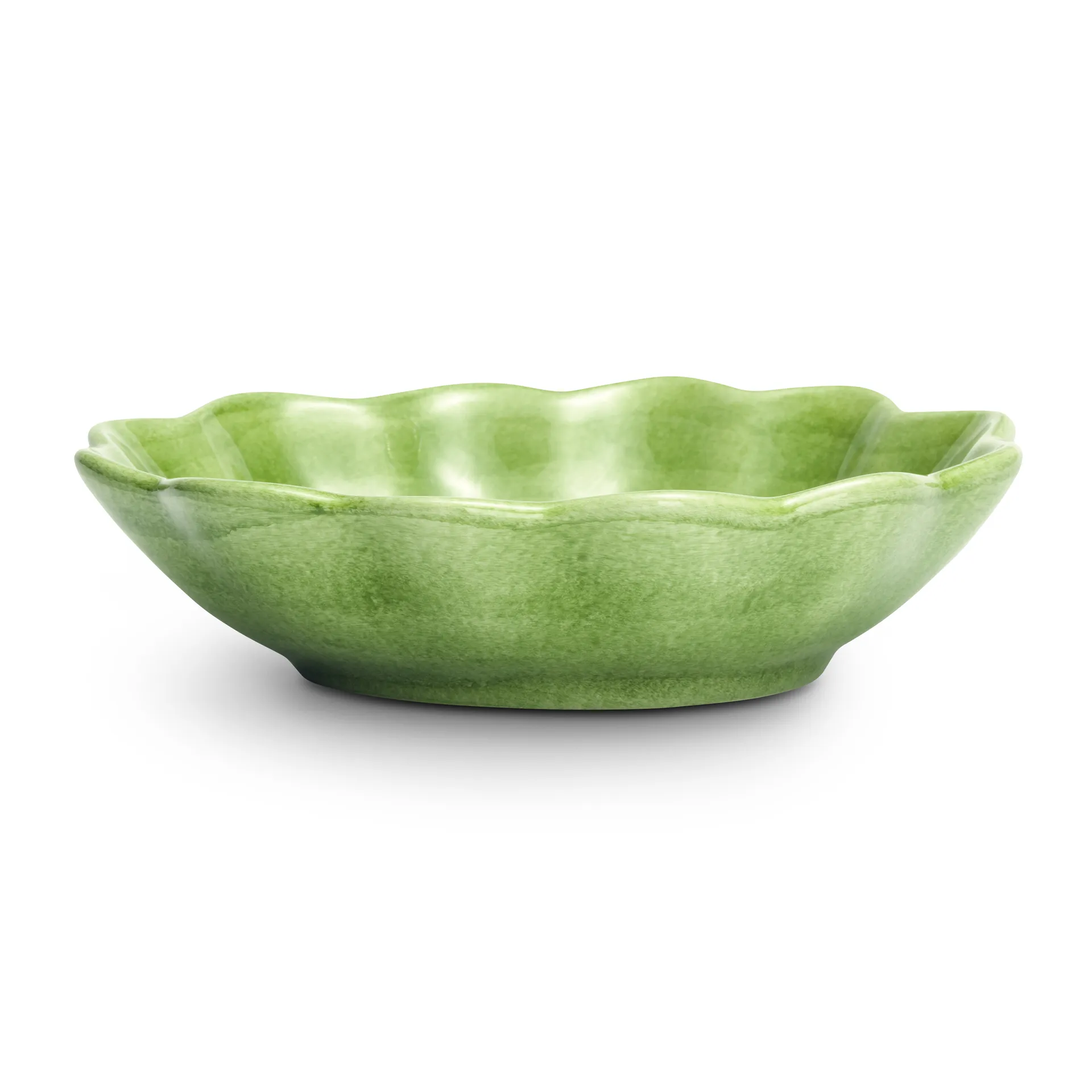 Oyster bowl 16x18 cm, Green Mateus