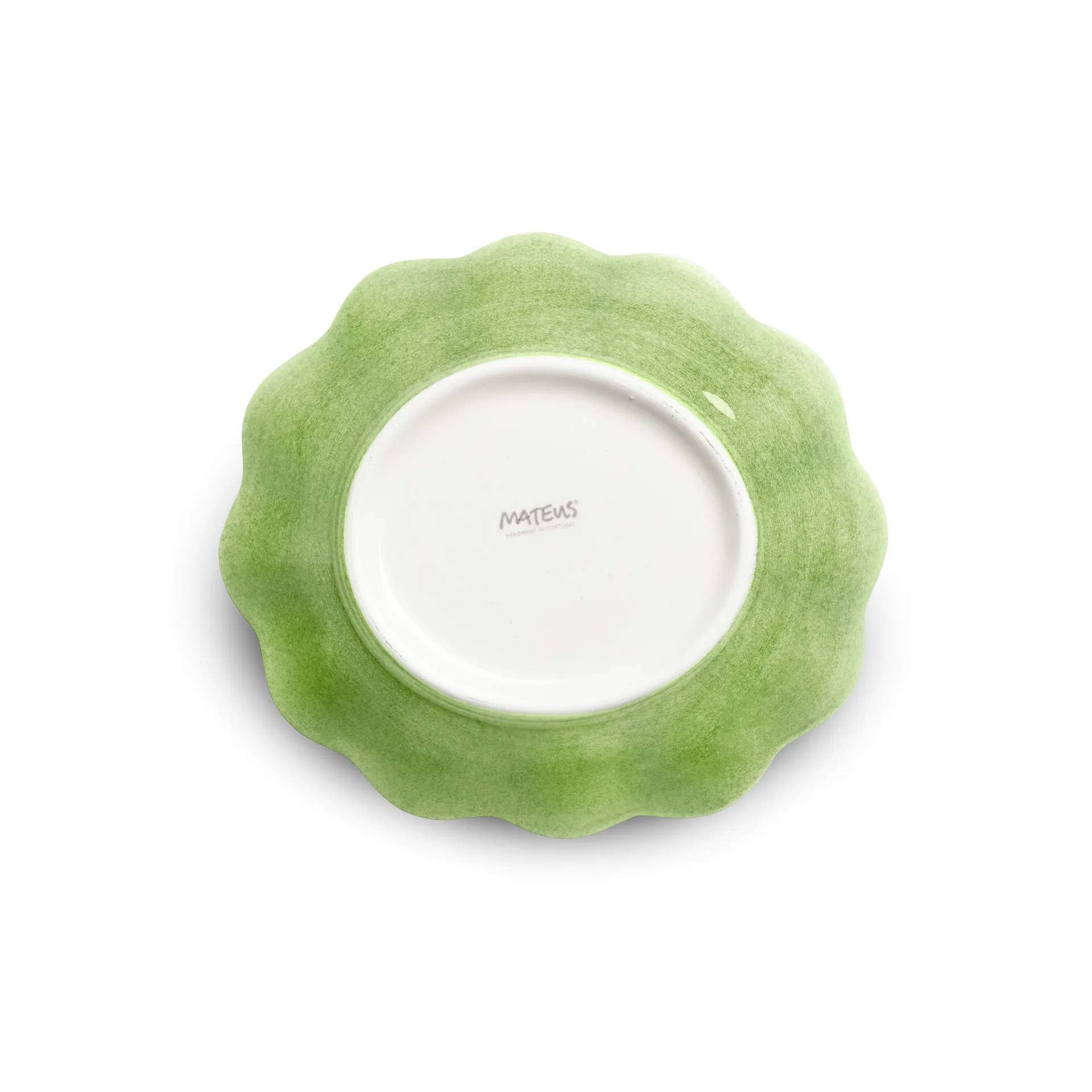 Oyster bowl 16x18 cm, Green Mateus