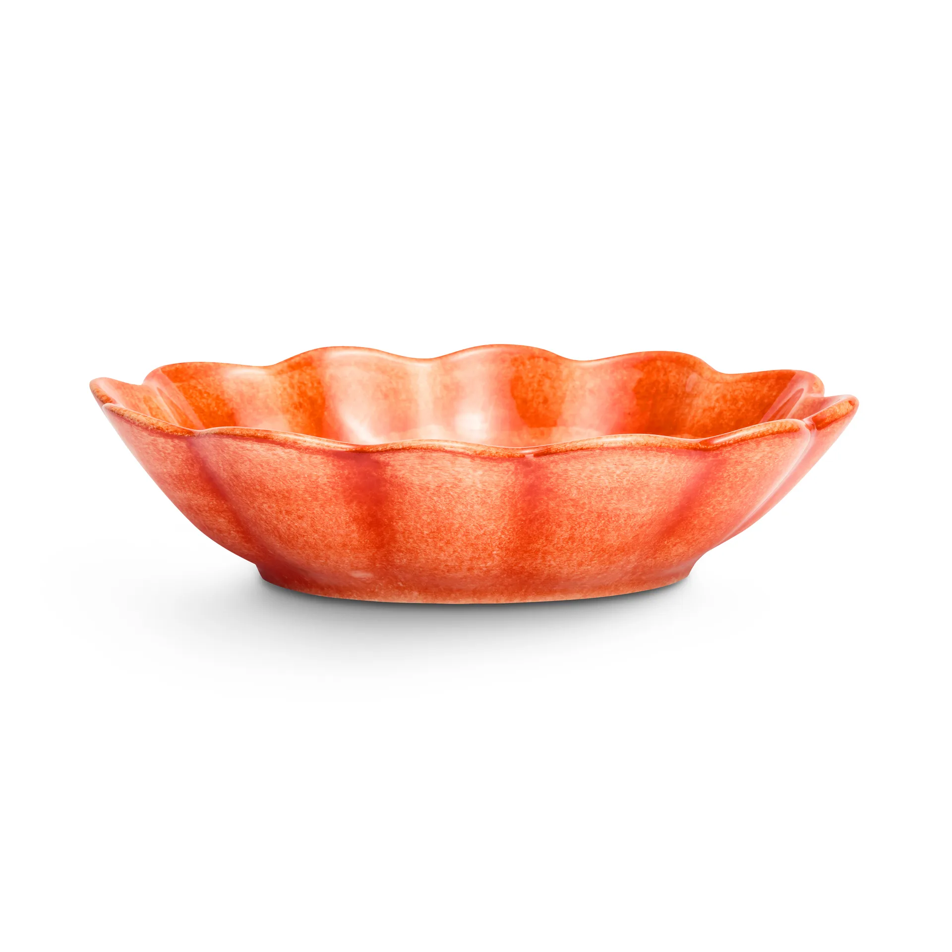 Oyster bowl 16x18 cm, Orange Mateus