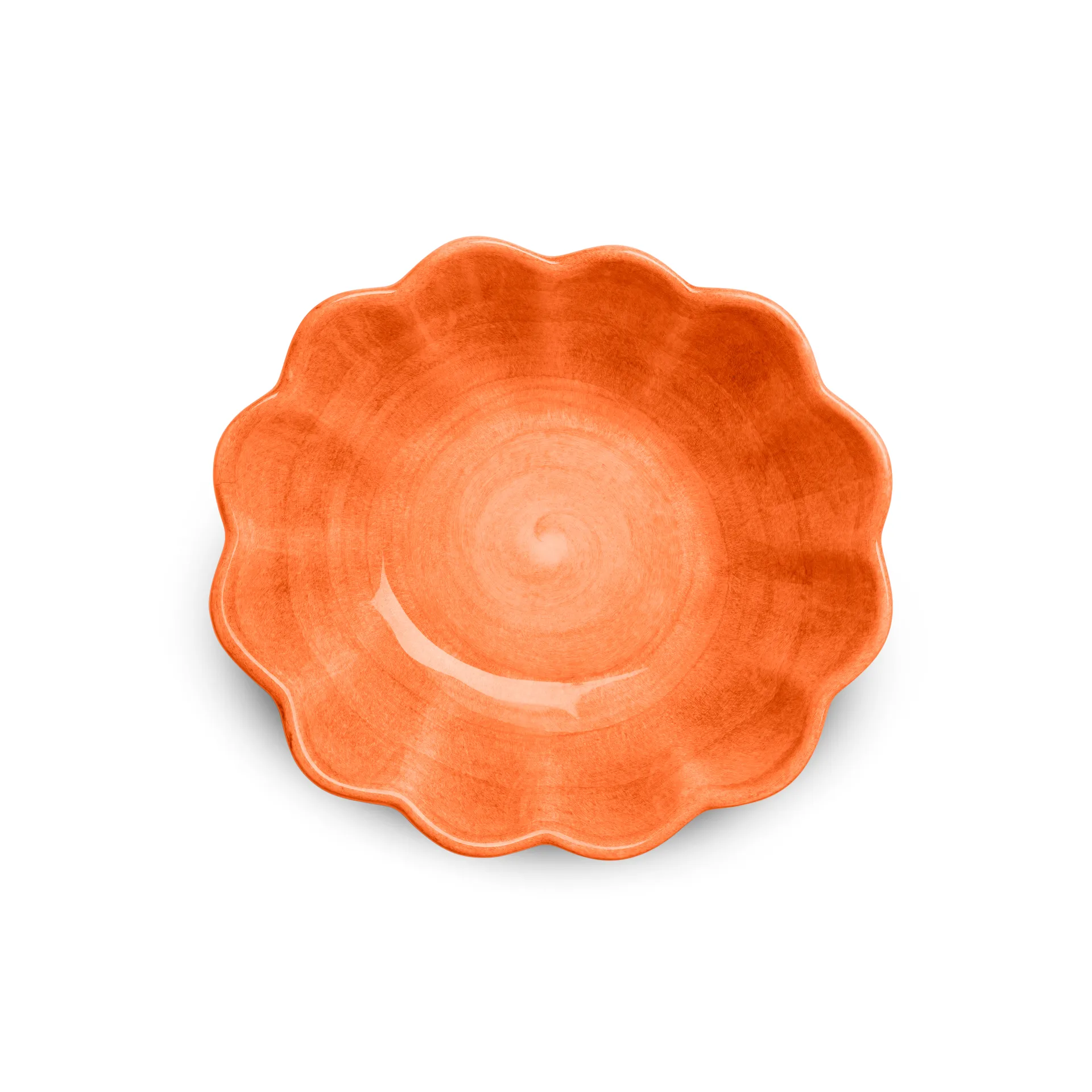 Oyster bowl 16x18 cm, Orange Mateus