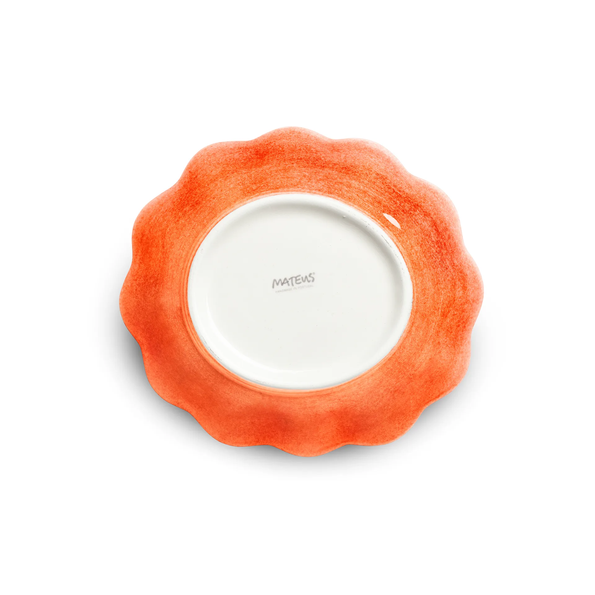 Oyster bowl 16x18 cm, Orange Mateus