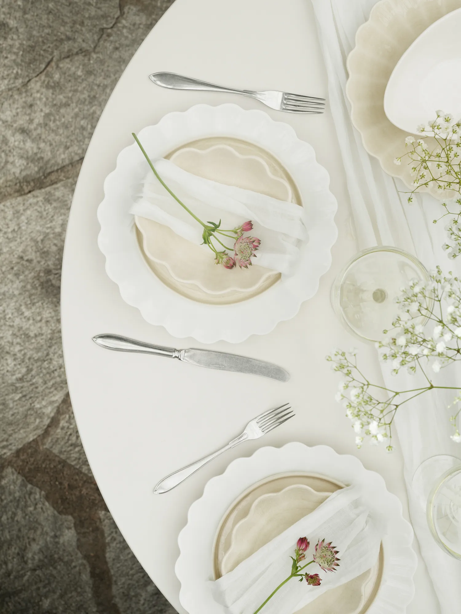 Oyster bowl 16x18 cm, Sand Mateus