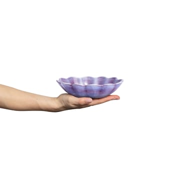 Oyster bowl 16x18 cm - Violet - Mateus