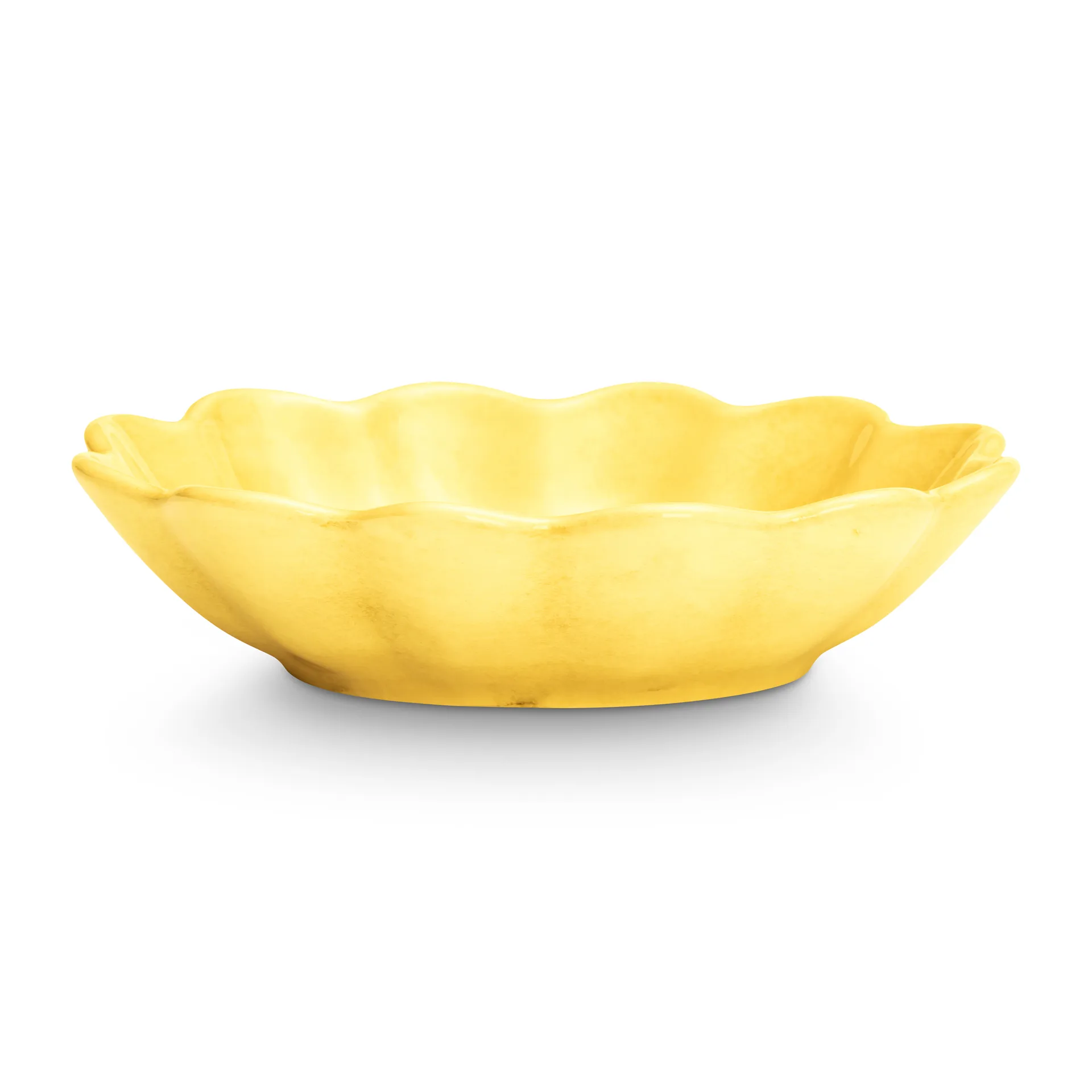 Oyster bowl 16x18 cm, Yellow Mateus