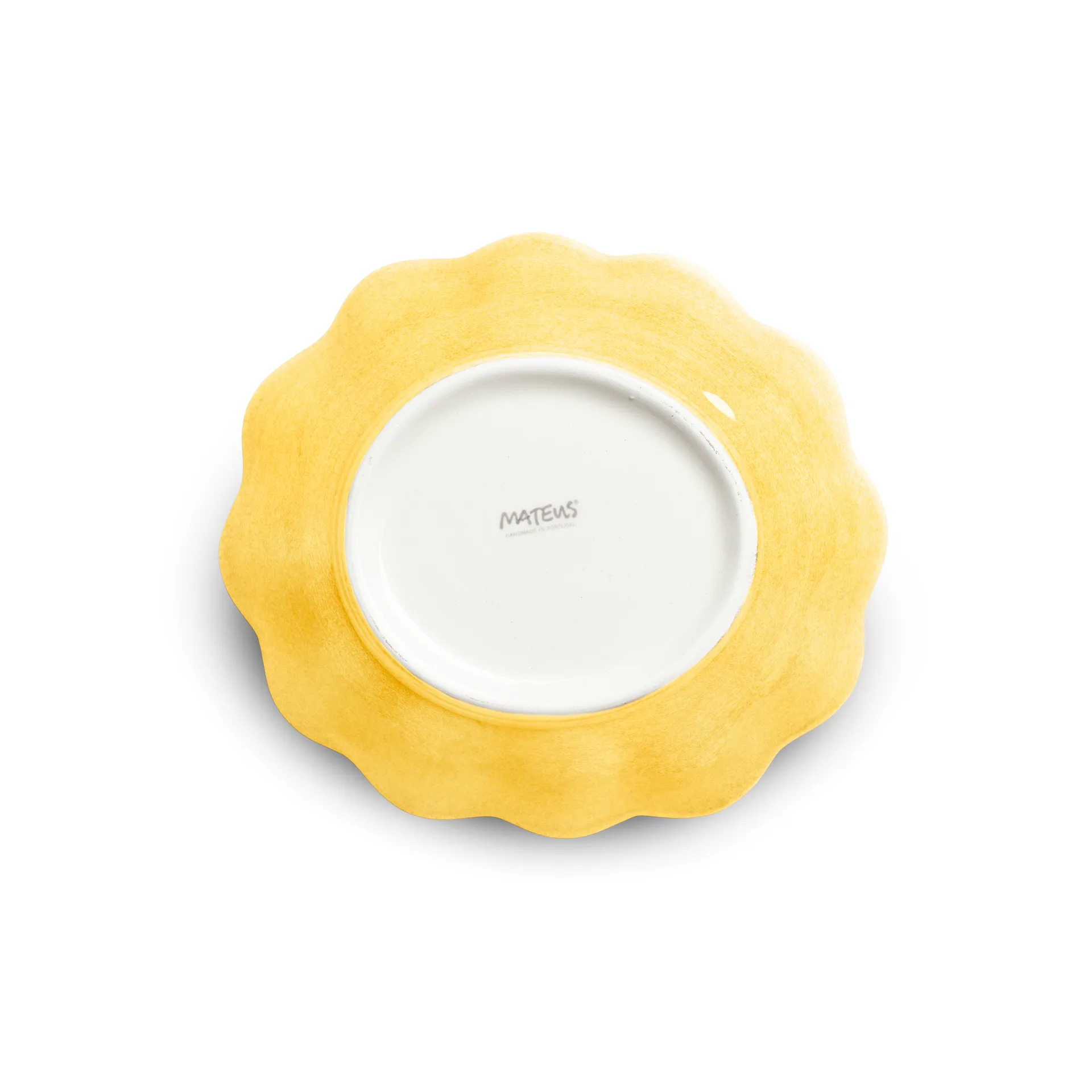 Oyster bowl 16x18 cm, Yellow Mateus