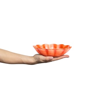 Oyster bowl 18x16 cm - Orange - Mateus