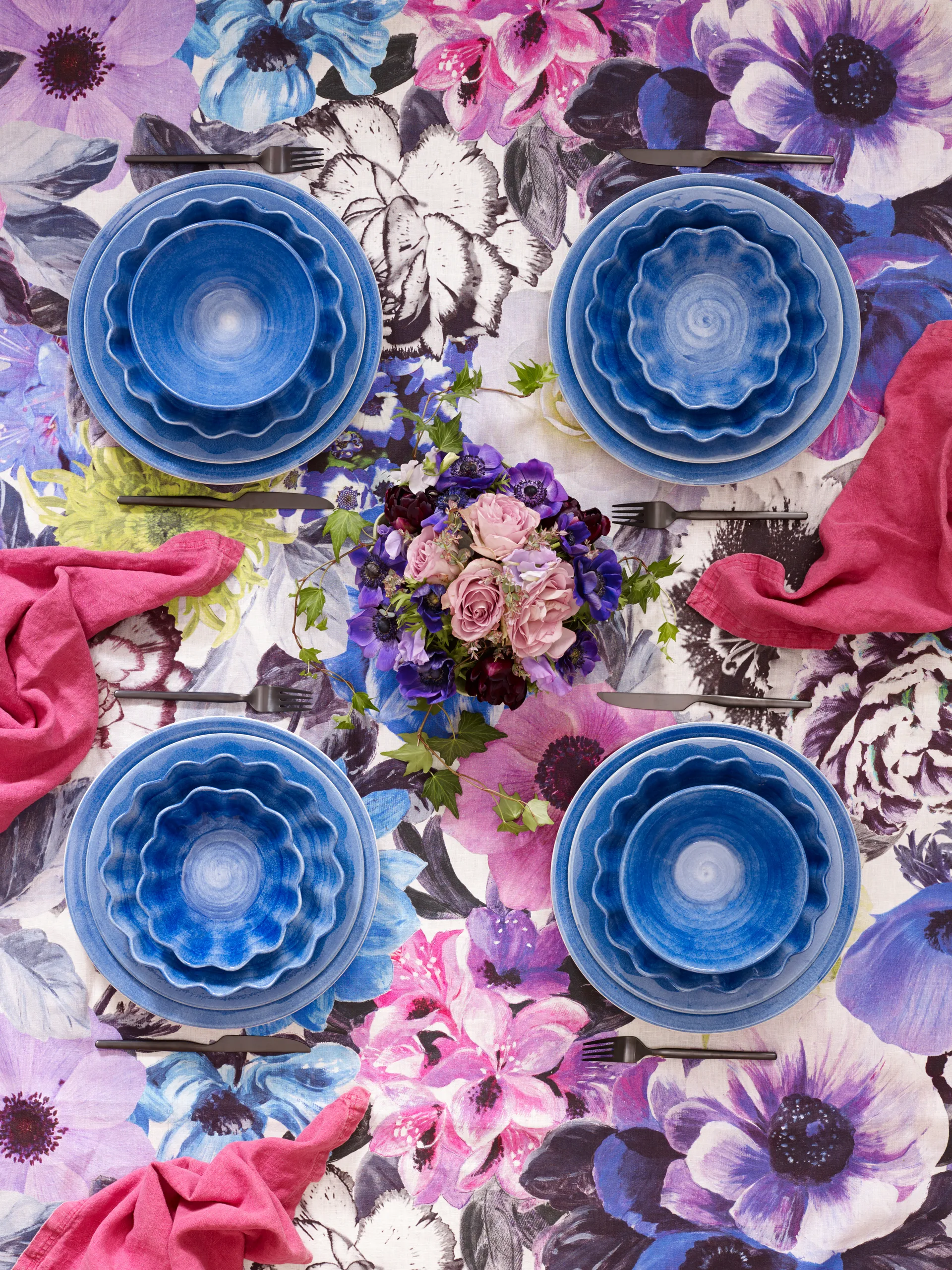 Oyster bowl 18x23 cm, Light blue Mateus