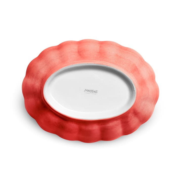 Oyster bowl 18x23 cm - Red-Limited Edition - Mateus