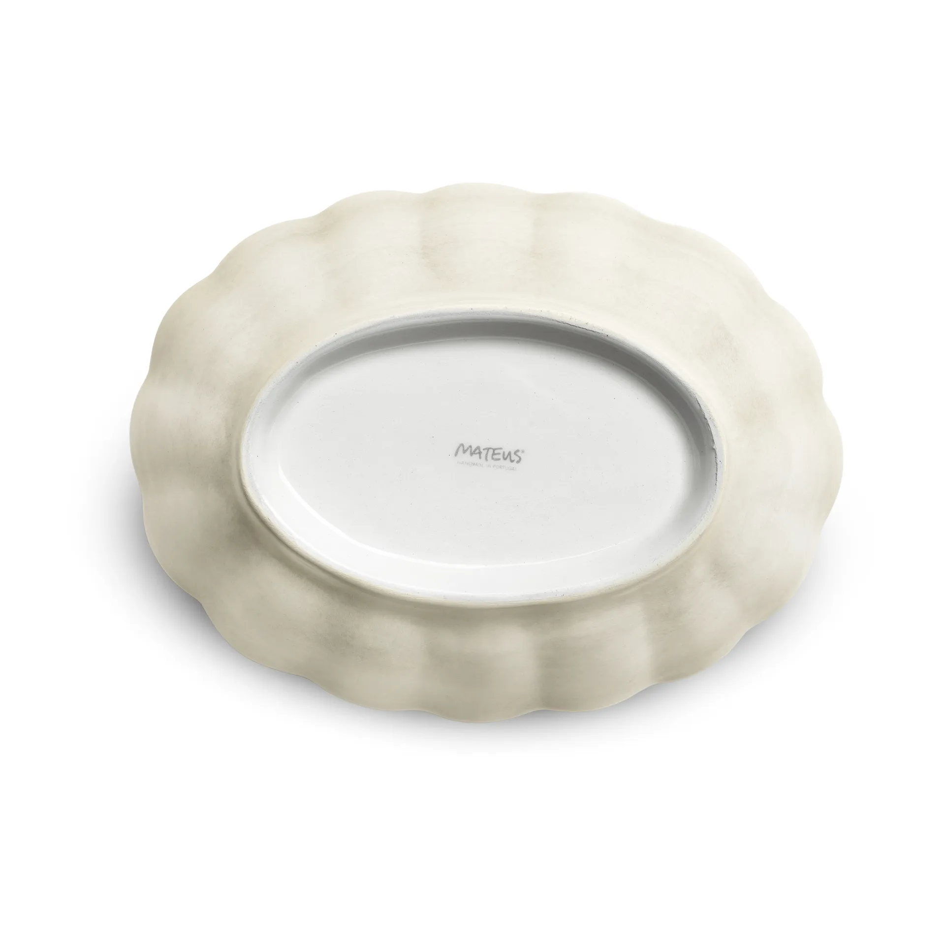 Oyster bowl 18x23 cm, Sand Mateus