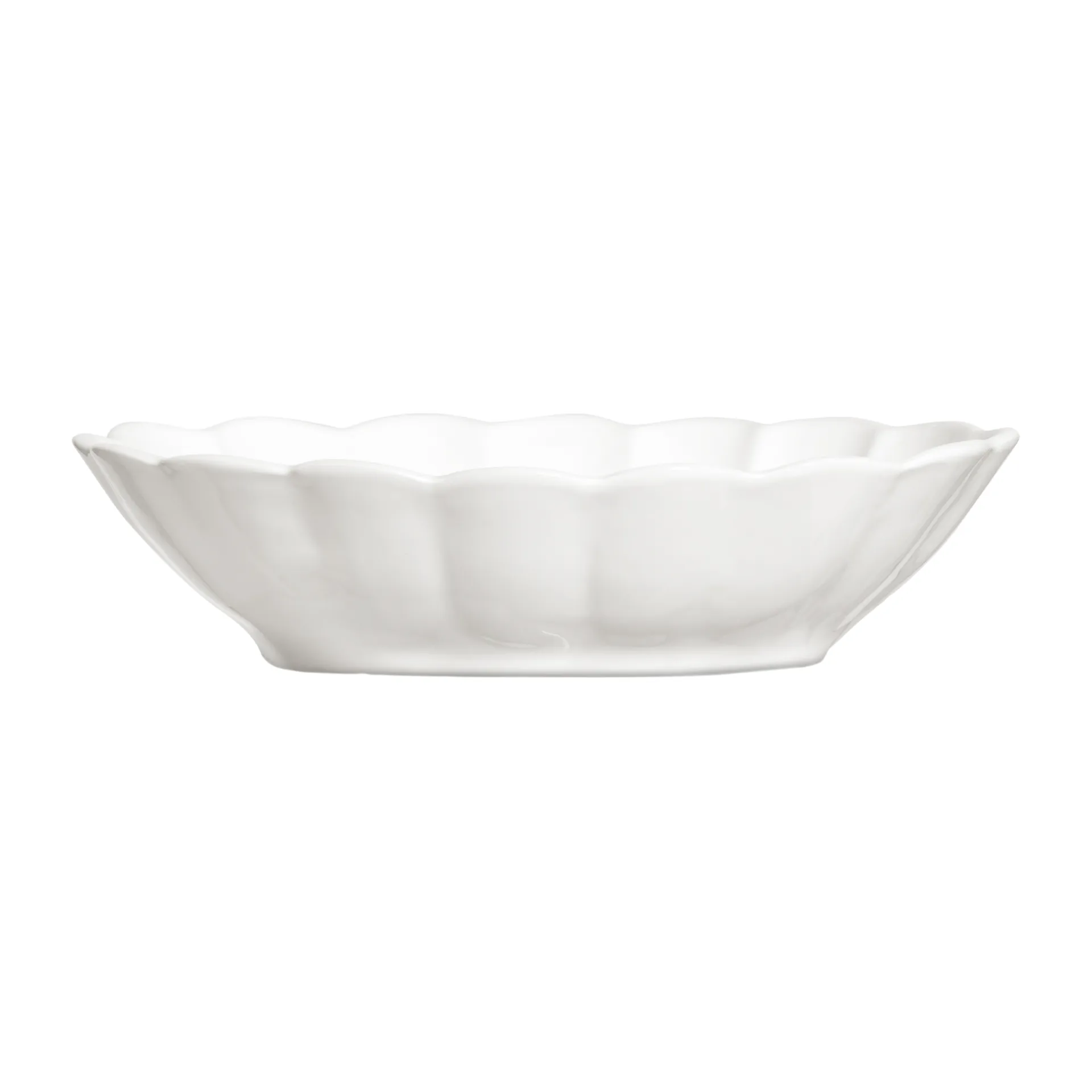 Oyster bowl 18x23 cm, White Mateus
