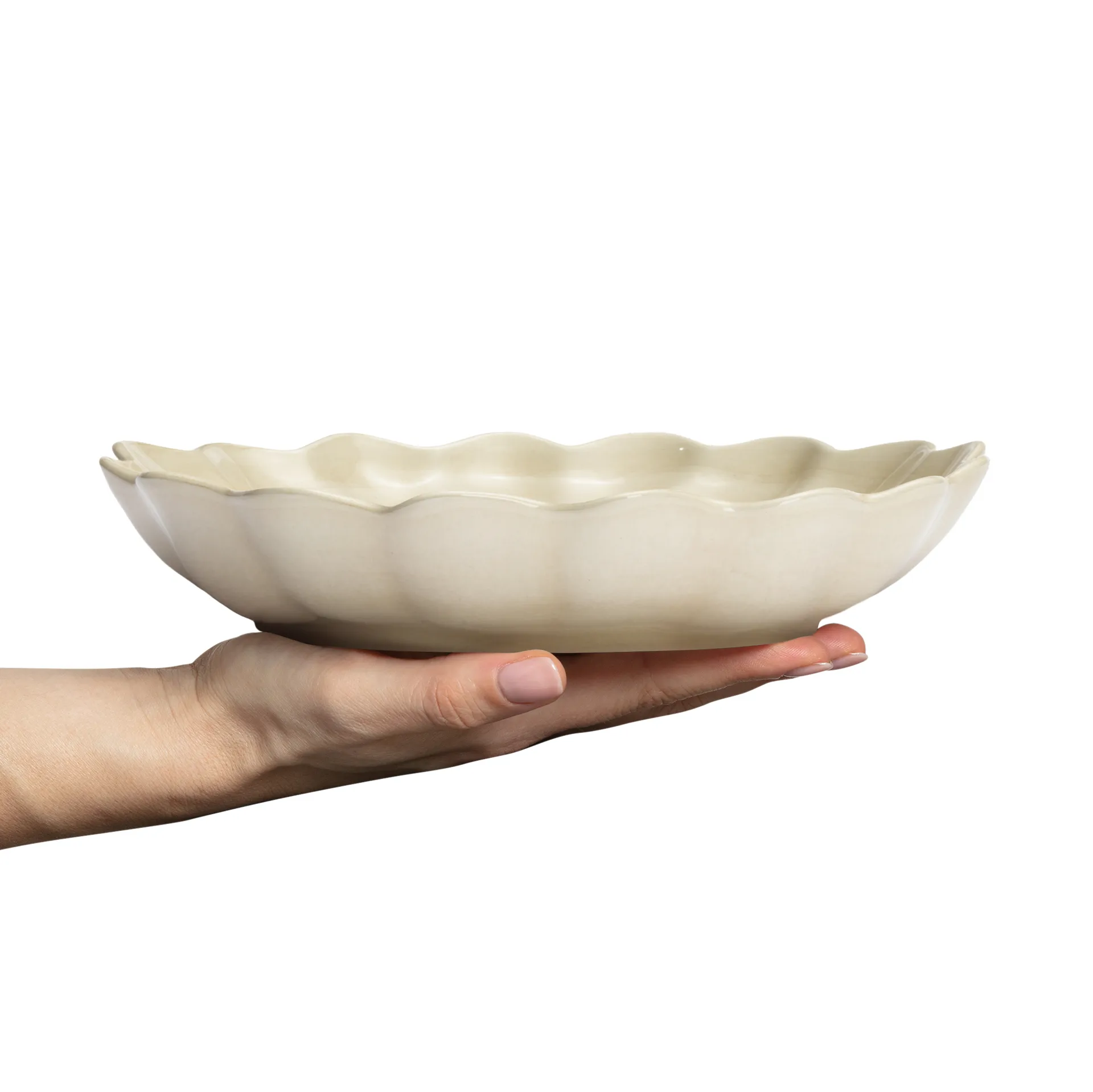 Oyster bowl Ø24 cm, Sand Mateus