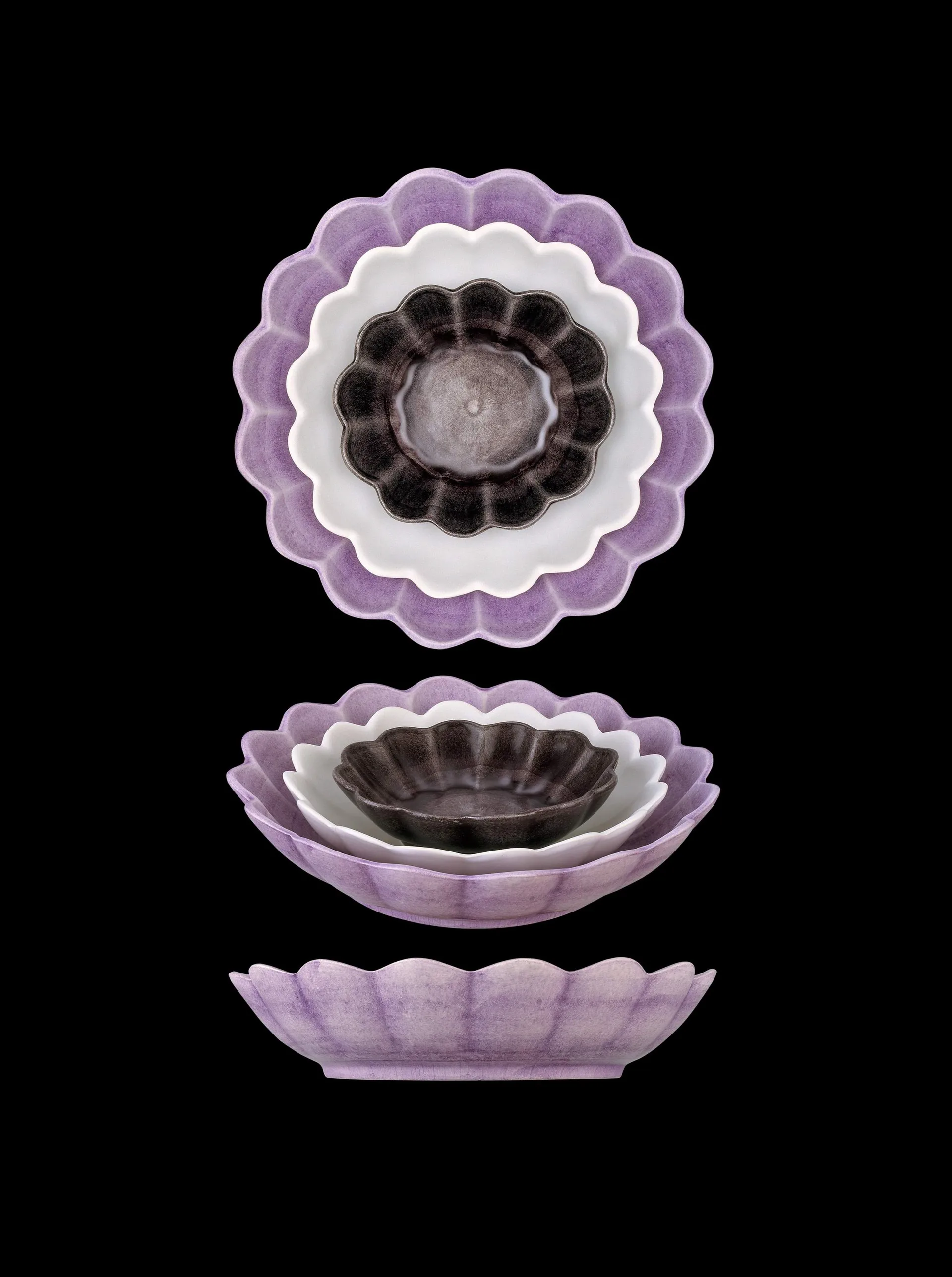 Oyster bowl Ø24 cm, Violet Mateus