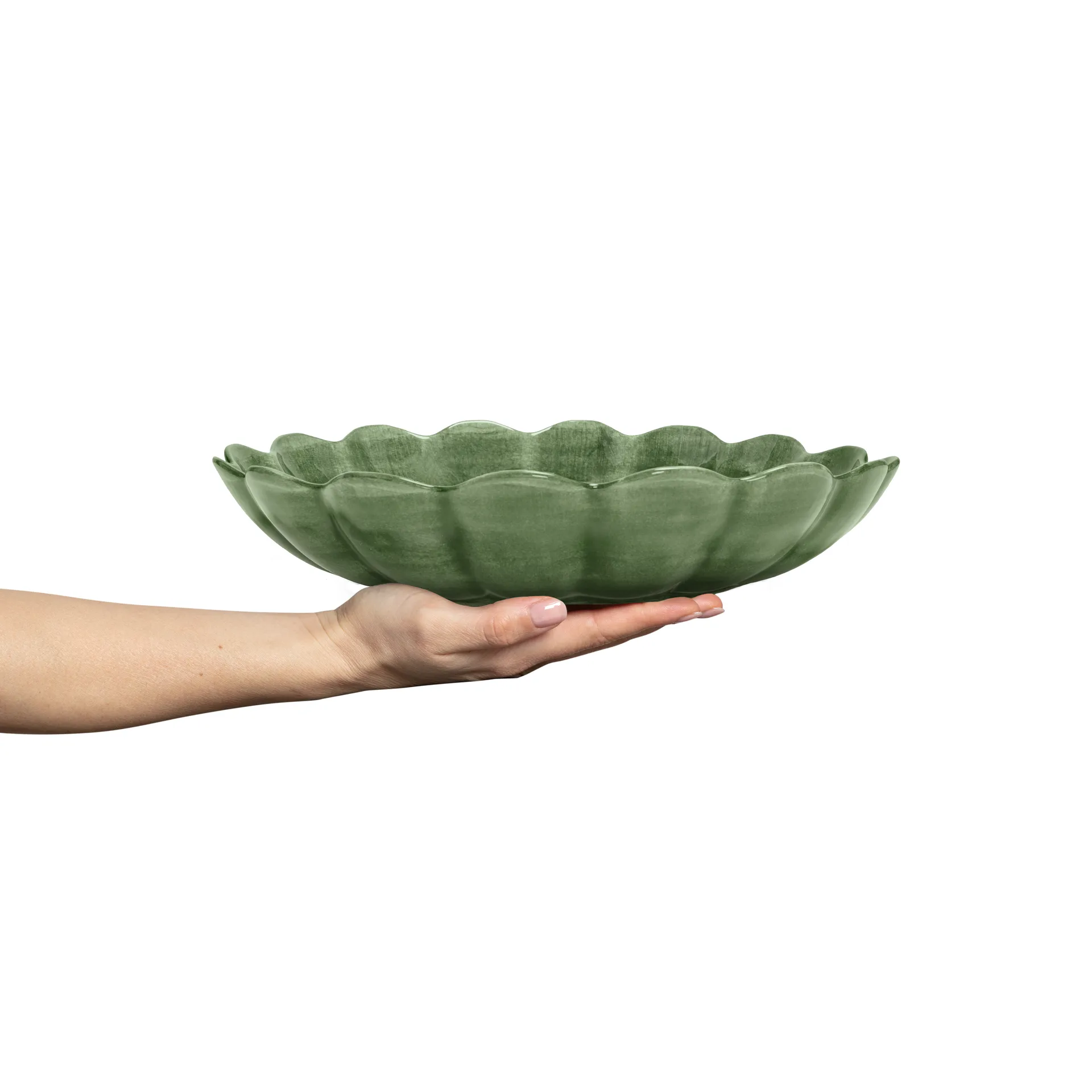 Oyster bowl Ø31 cm, Forest green Mateus