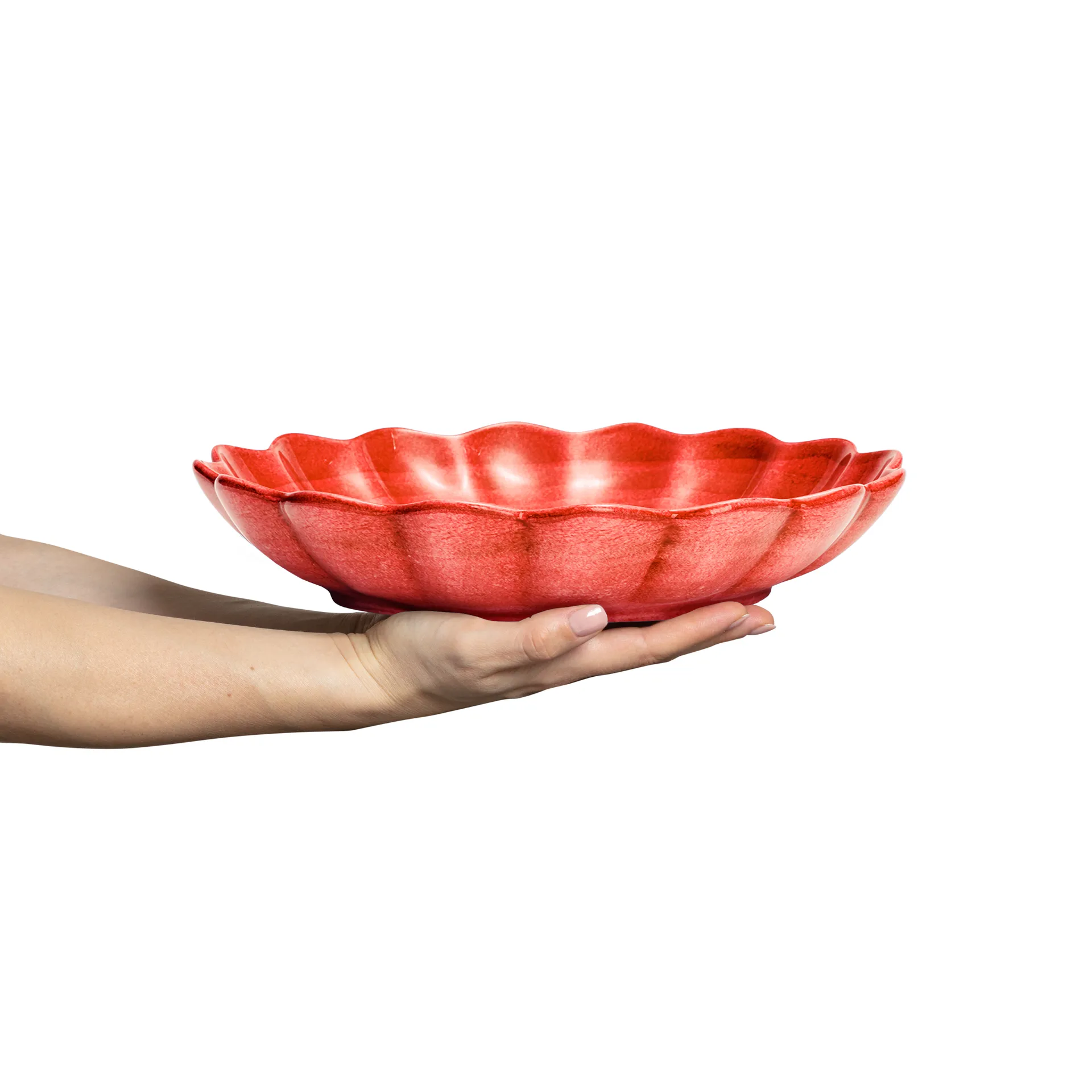 Oyster bowl Ø31 cm, Red Mateus