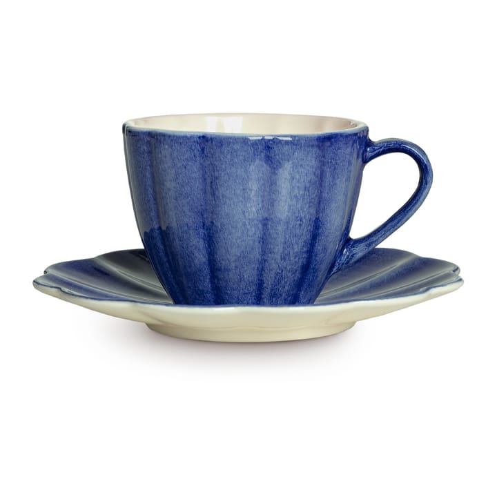 Oyster cup with saucer 25 cl - Blue - Mateus