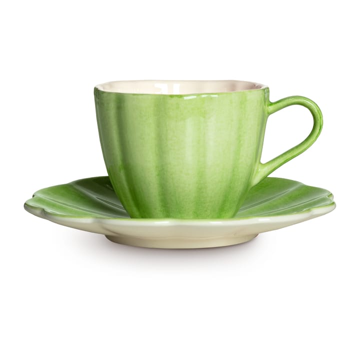 Oyster cup with saucer 25 cl - Green - Mateus
