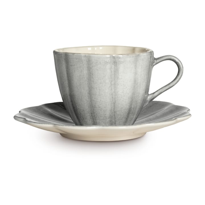 Oyster cup with saucer 25 cl - Grey - Mateus