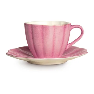 Oyster cup with saucer 25 cl - Pink - Mateus