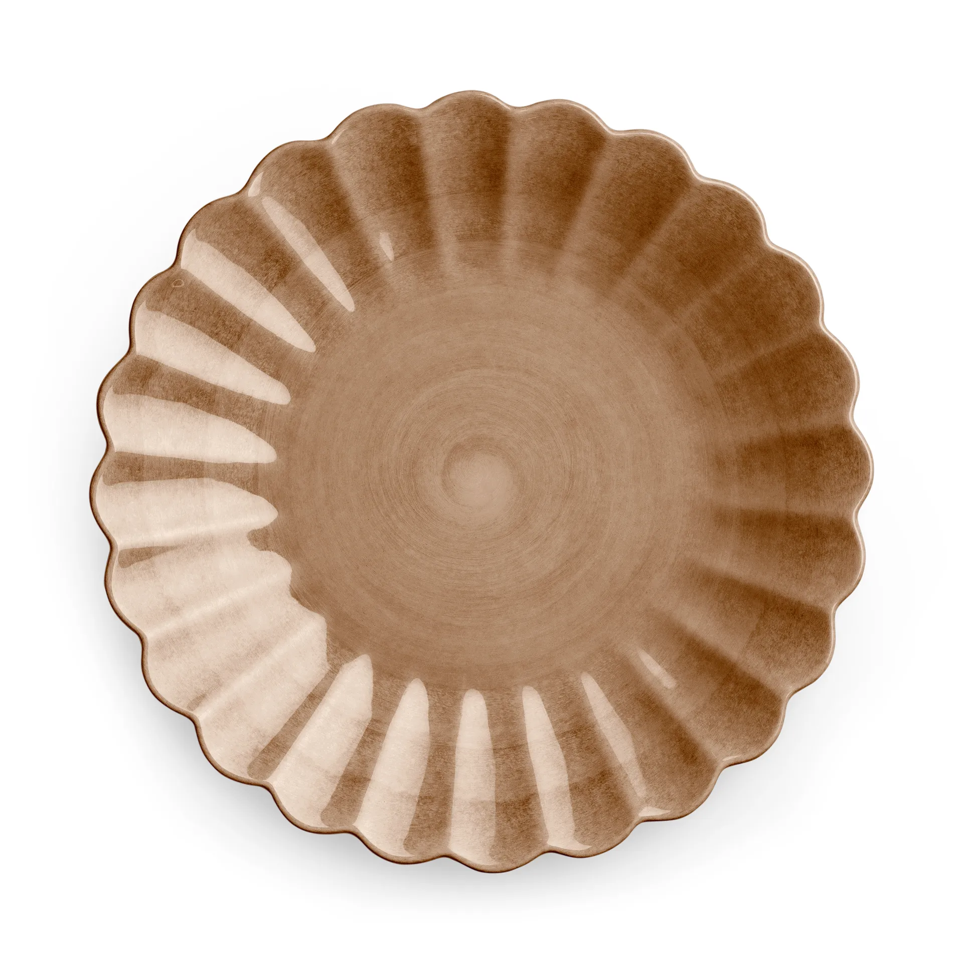 Oyster plate 20 cm, cinnamon Mateus