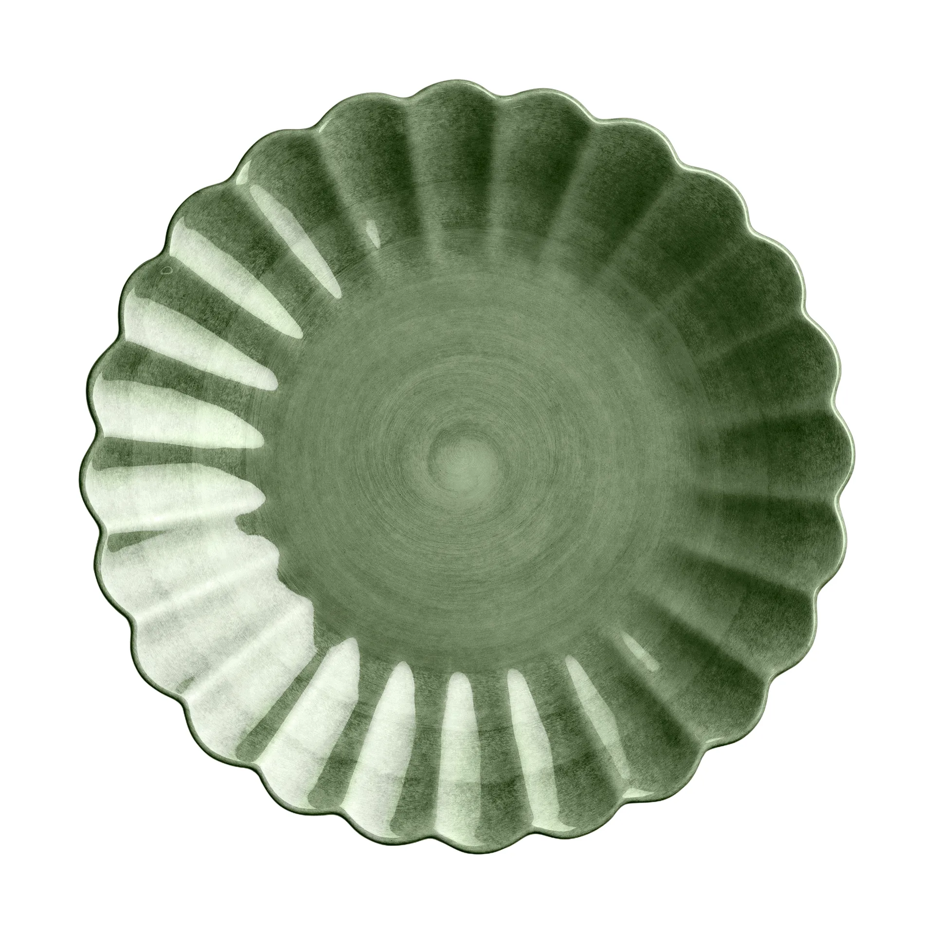 Oyster plate 20 cm, Forest green Mateus