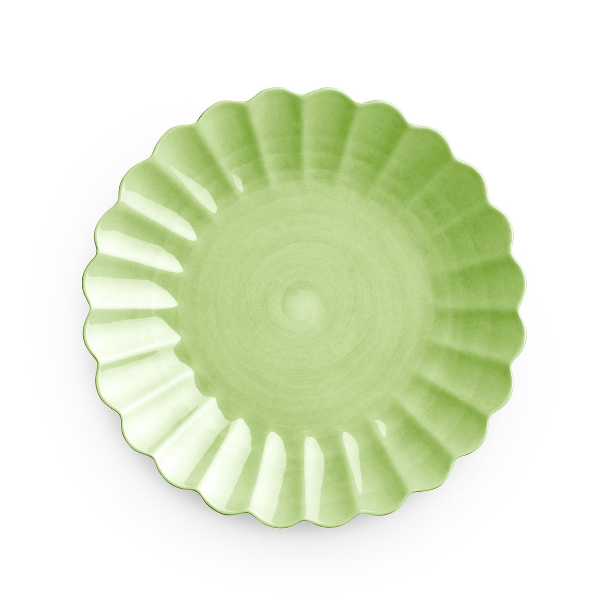 Mateus Oyster plate 28 cm Green | Scandinavian Design | Dinner plates | Green