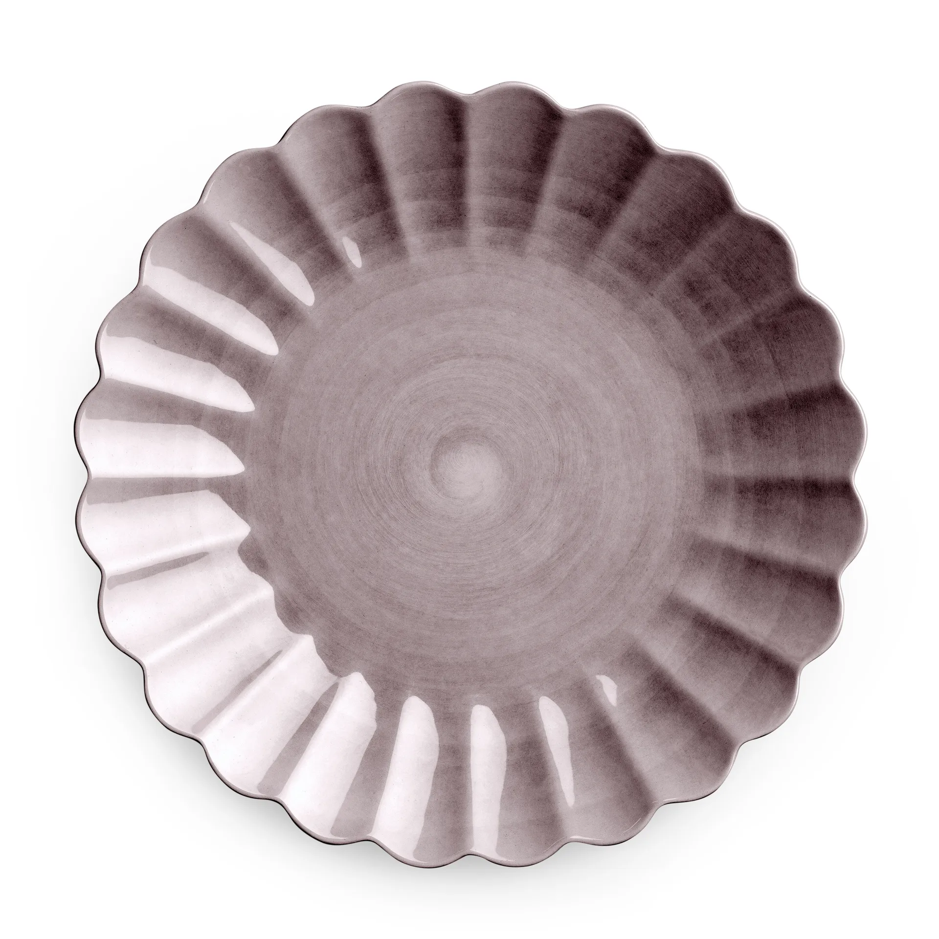 Oyster plate 28 cm, plum Mateus