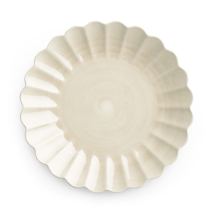 Oyster plate 28 cm - sand - Mateus