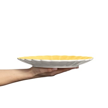 Oyster plate 28 cm - Yellow - Mateus