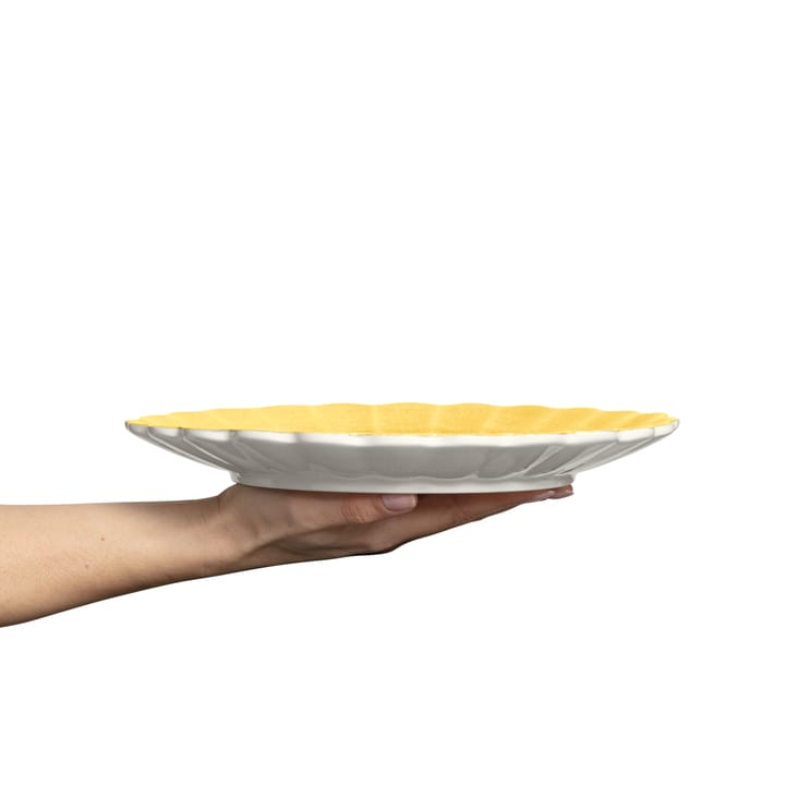 Oyster plate 28 cm - Yellow - Mateus