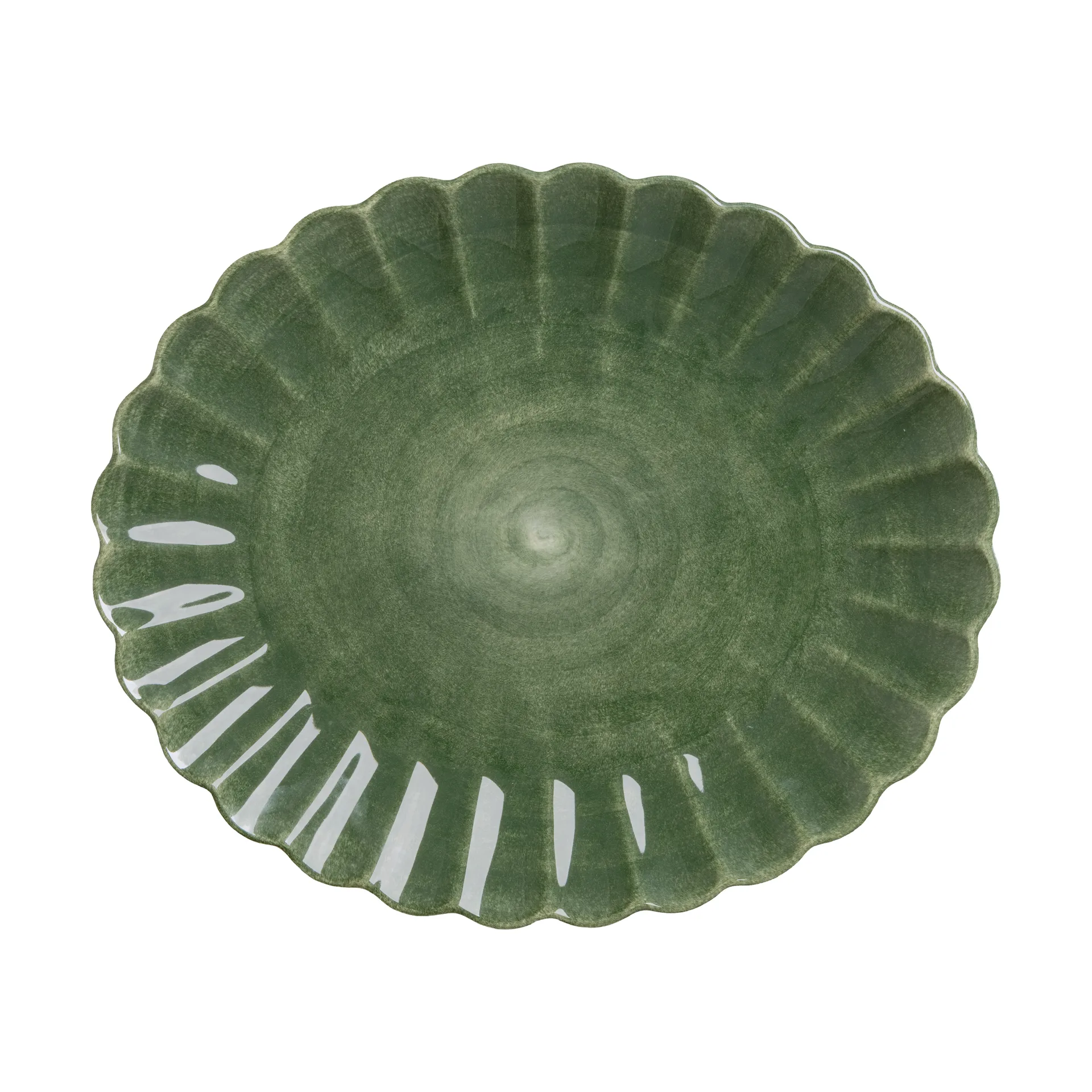 Oyster saucer 30x35 cm, Forest green Mateus
