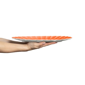 Oyster saucer 30x35 cm - Orange - Mateus