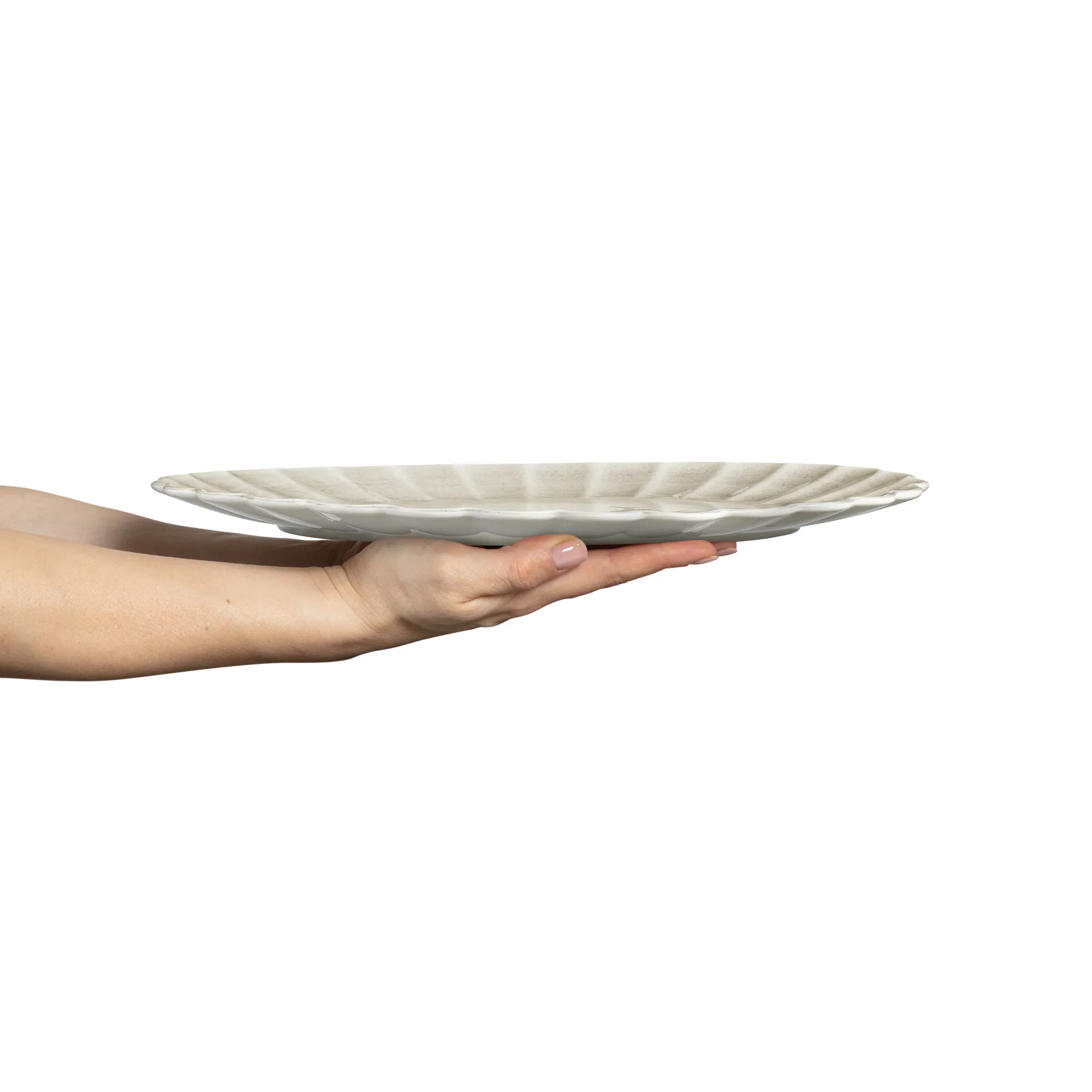 Oyster saucer 30x35 cm, Sand Mateus