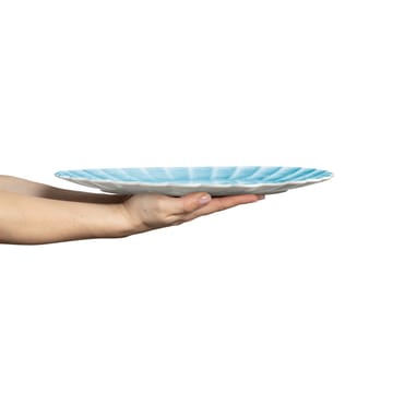 Oyster saucer 30x35 cm - Turquoise - Mateus