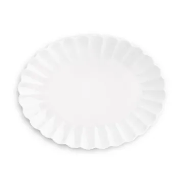 Oyster saucer 30x35 cm - White - Mateus
