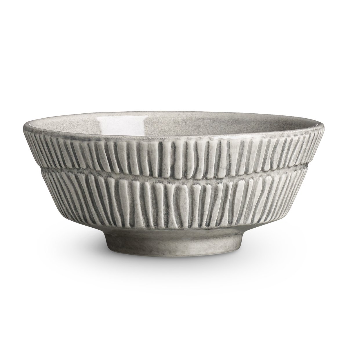 Mateus Stripes bowl o15 cm grey | Scandinavian Design | Breakfast bowls | Grey