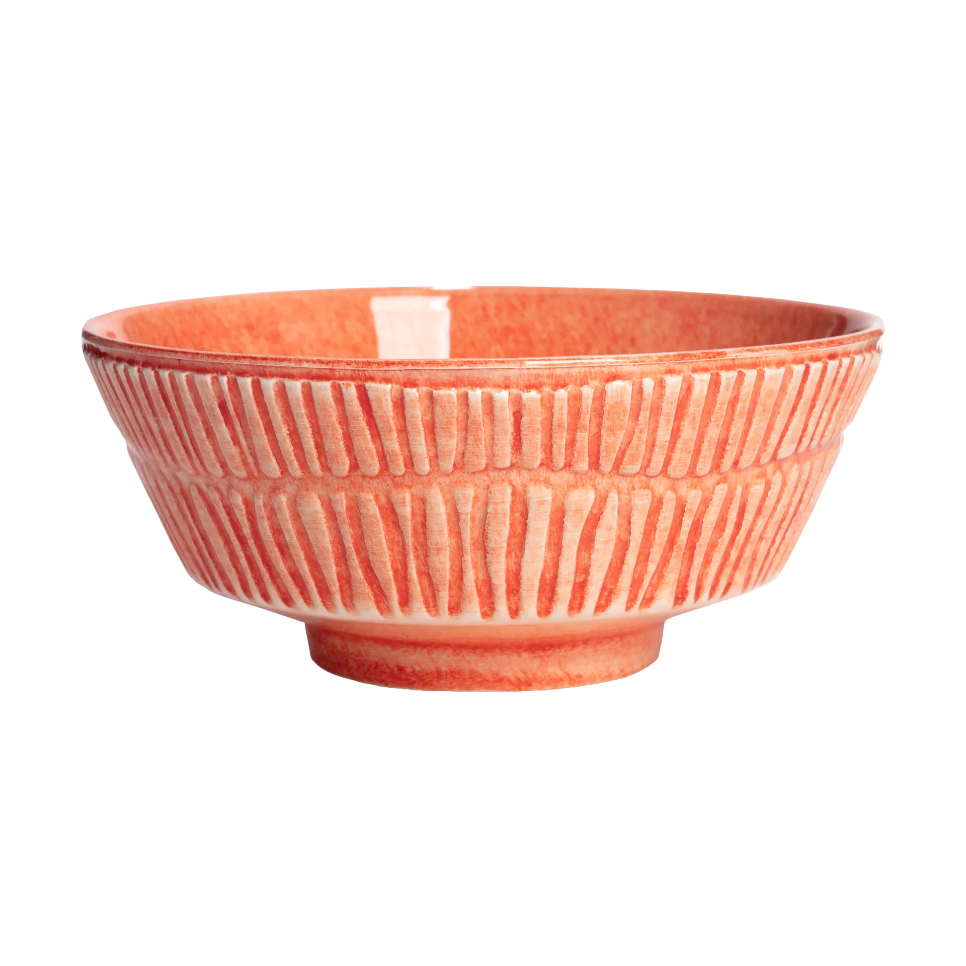 Stripes bowl Ø15 cm, Orange Mateus