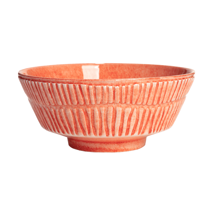 Stripes bowl Ø15 cm - Orange - Mateus