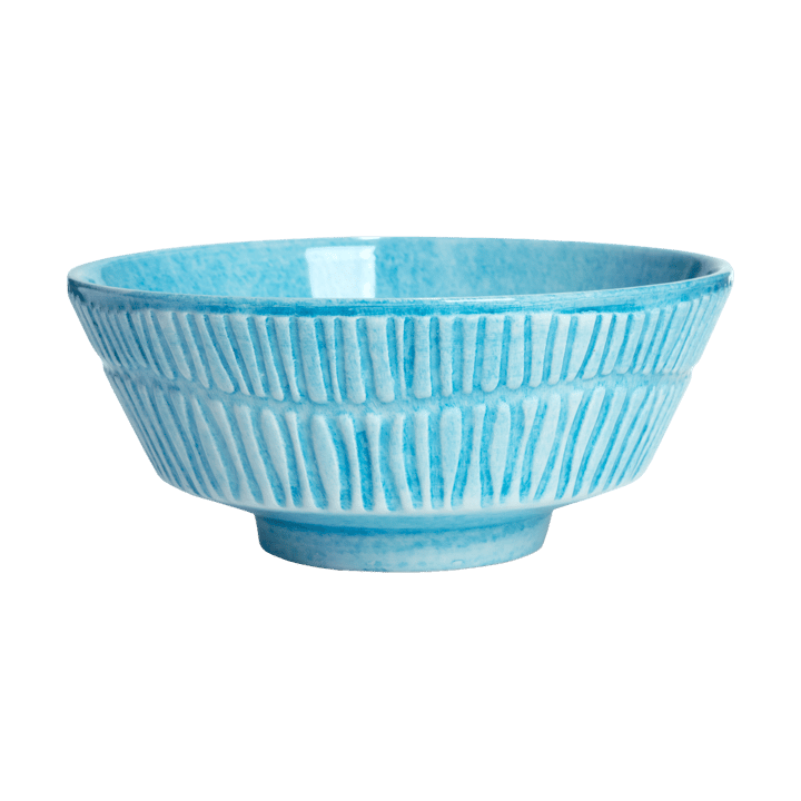 Stripes bowl Ø15 cm - Turquoise - Mateus