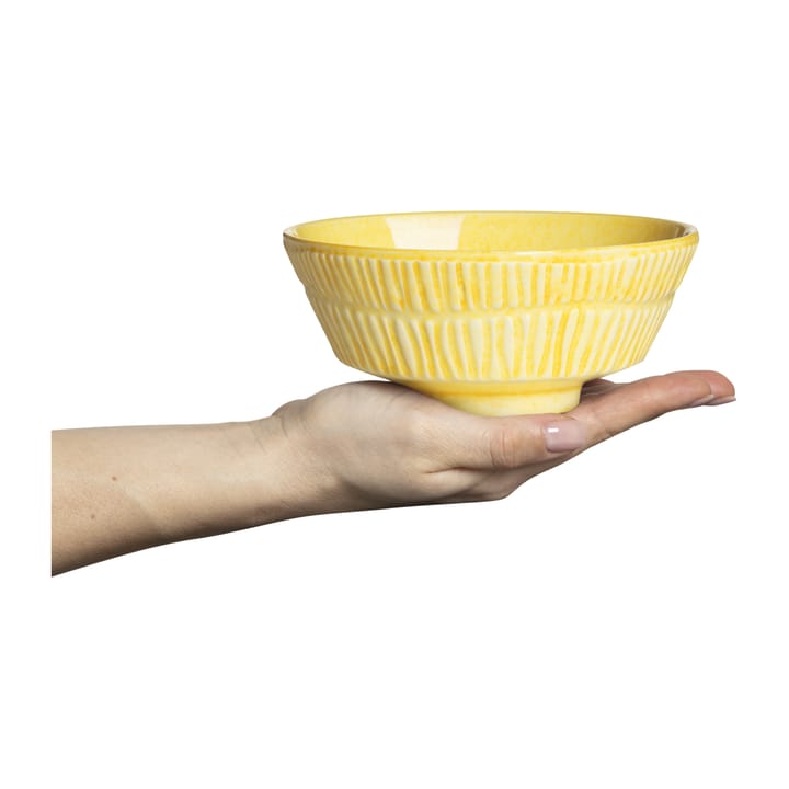 Stripes bowl Ø15 cm - Yellow - Mateus