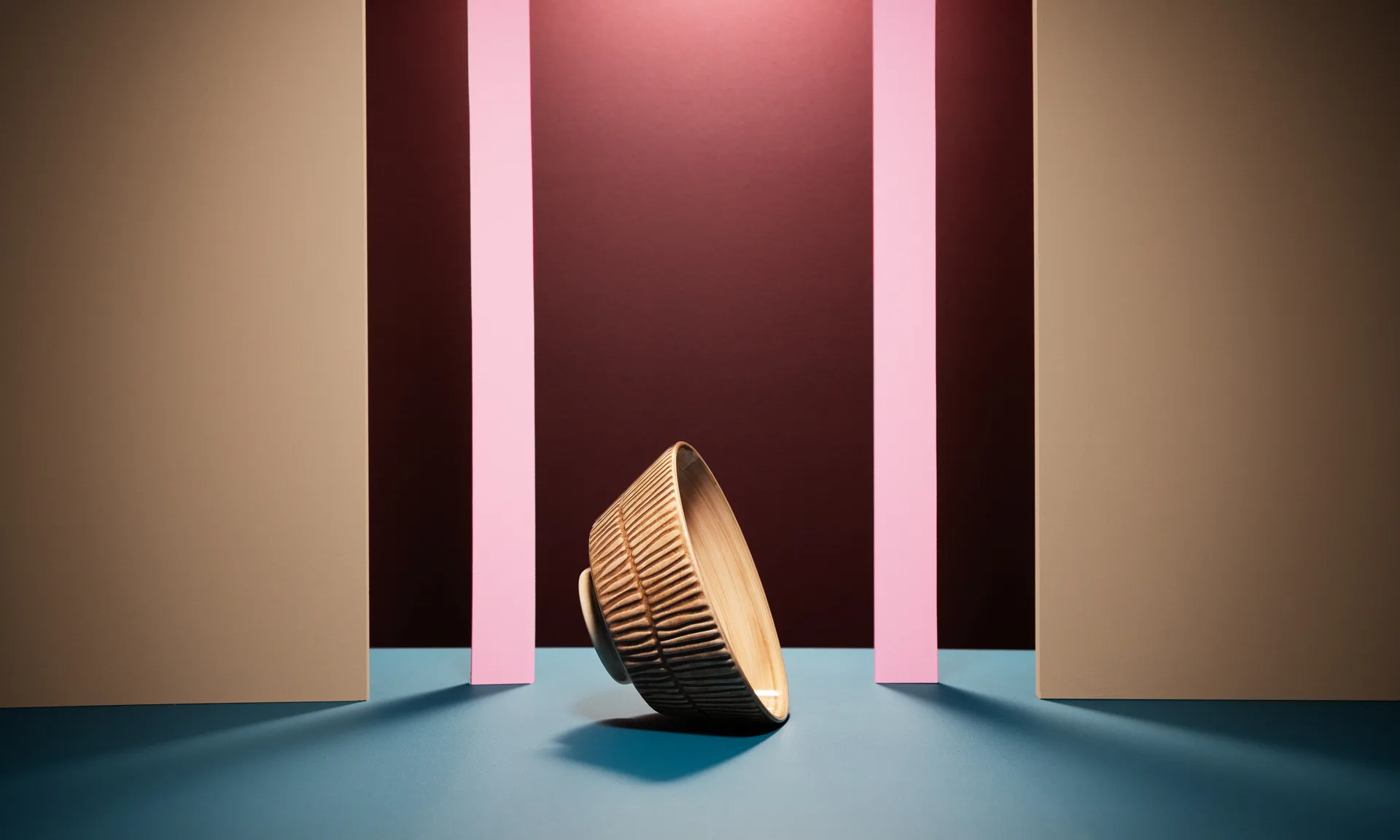 Stripes bowl 16 cm, cinnamon Mateus
